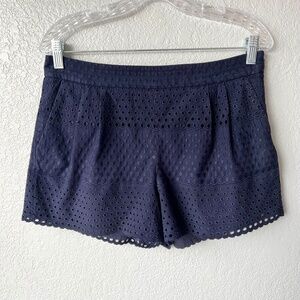 J. Crew lined eyelet lace shorts with pockets
